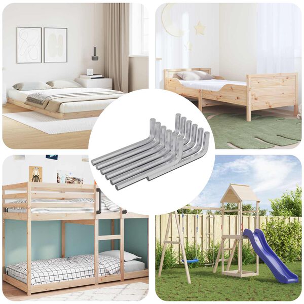 vidaXL Hex lyklasett 1800 pcs Silfur 32 x 86 mm St&aacute;l