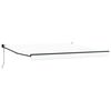 vidaXL H&aelig;gt a&eth; draga saman skyggni Hv&iacute;tt 400 &times; 300 cm P&oacute;l&yacute;ester