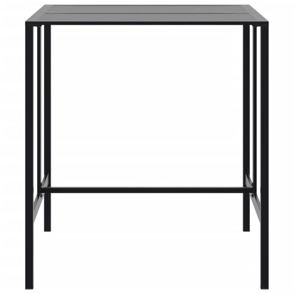 vidaXL Barbor&eth; Svart 100x100x110 cm Dufth&uacute;&eth;a&eth; St&aacute;l