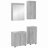 vidaXL Ba&eth;herbergismublasett TULUM 4 pcs Gr&aacute;r Sonoma 60 x 34 x 63 cm