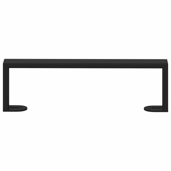 vidaXL F&aelig;tur fyrir h&uacute;sg&ouml;gn 2 pcs Svartur 34,1 x 4 x 10 mm J&aacute;rn