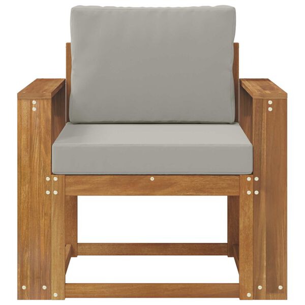 vidaXL &Uacute;tis&oacute;fi Solid Akas&iacute;uskei&eth; og P&oacute;lyester N&aacute;tt&uacute;ruleg og lj&oacute;s gr&aacute;