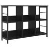 vidaXL Hilla Svartur Eik 102 x 32 x 72,5 cm Samsettur vi&eth;ur