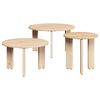 vidaXL S&oacute;fabor&eth; 3 pcs N&aacute;tt&uacute;rulegur Gegnheil fura