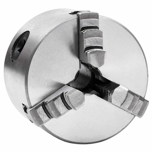 146711 vidaXL 3-kjafta Patr&oacute;na fyrir Rennibekk 80 mm St&aacute;l