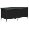 vidaXL Geymslubekkur Svartur 102x42x45 cm Samsettur Vi&eth;ur