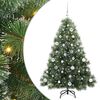 vidaXL Gervi j&oacute;latr&eacute; me&eth; 150 LED me&eth; standi Gr&aelig;nn 150 cm PE og PVC