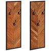 vidaXL fatahengi 2 stk 35x1x90 cm Akas&iacute;a &uacute;r gegnheilum vi&eth;i