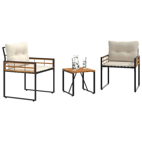 vidaXL Utandyra h&uacute;sgagna sett me&eth; p&uacute;&eth;i 3 pcs Rj&oacute;malitur