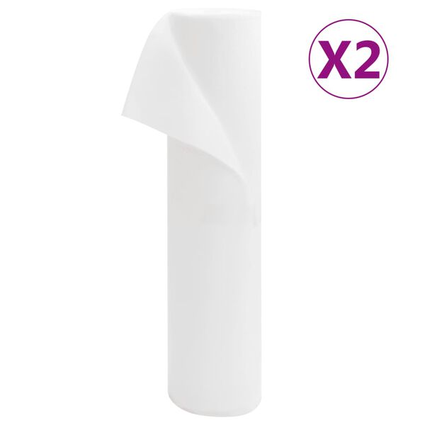 vidaXL Flísplöntuyfirbreiðsla 2 Rúllur 70 g/m² 50x1,6 m