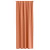vidaXL Svartgard&iacute;nur me&eth; hringjum 2 pcs terracotta 245 x 140 cm