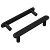 vidaXL Sk&aacute;p handfang 2 pcs Svartur 121 x 16.6 x 28.3 mm J&aacute;rn