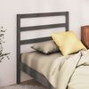vidaXL Höfðagafl fyrir Rúm Grár 96x4x100 cm Gegnheil Fura
