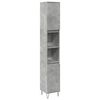 vidaXL Ba&eth;herbergissk&aacute;pur Steypugr&aacute;r 30x30x190 cm Samsettur Vi&eth;ur