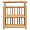 vidaXL Vegghylla með hillu með geymslu Brúnn 40 x 13 x 44 cm bamboo