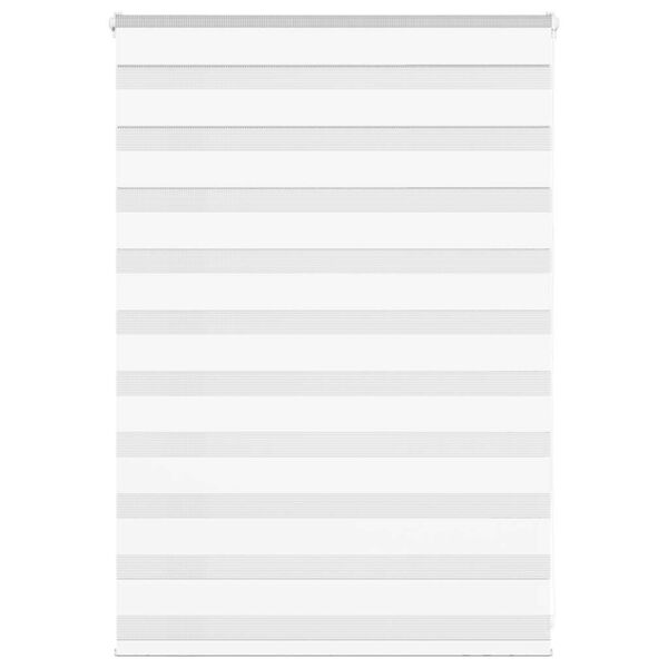 vidaXL Zebra Gard&iacute;na Hv&iacute;tt 110x100cm Efni Breidd 105,9 cm P&oacute;l&yacute;ester