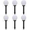 vidaXL Outdoor Pathway Lampar 6 stk LED 20 cm me&eth; Ground Spike