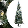 vidaXL Gervi j&oacute;latr&eacute; me&eth; 300 LED Gr&aelig;nn 210 cm PVC, plast og st&aacute;l