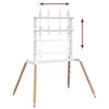 vidaXL Easel sjónvarpsstandur f/ 37-86 Tommu Skjá Max VESA 400x600 mm