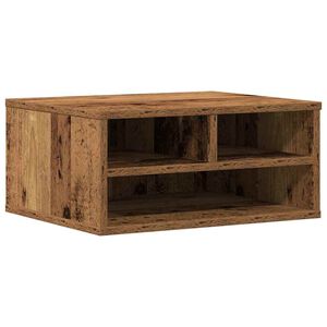 vidaXL Prentara standur me&eth; geymslu Gamalt timbur 49 x 40 x 22.5 cm