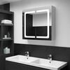 325545 vidaXL LED Bathroom Mirror Cabinet 80x12,2x68 cm