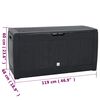 vidaXL Garðgeymslubox Reykgrátt 119x48x60 cm Pólýprópýlen