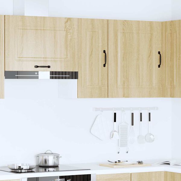 vidaXL Eldh&uacute;sveggsk&aacute;pur Kalmar Sonoma Eikarlitur Samsettur Vi&eth;ur