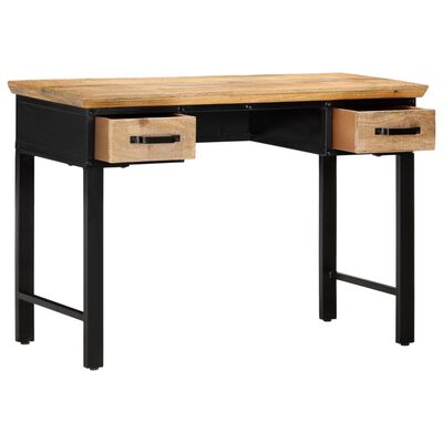 247758 vidaXL Writing Table 110x50x76 cm Solid Mango Wood