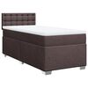 vidaXL H&oacute;lfa&eth; Springr&uacute;m me&eth; D&yacute;nu D&ouml;kkbr&uacute;nt 90x190 cm Tauefni