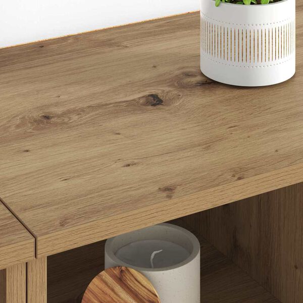 vidaXL Hli&eth;arbor&eth; 2 pcs Artisan Eik 60 x 35 x 70 cm Samsettur vi&eth;ur