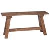 vidaXL Bekkur N&aacute;tt&uacute;rulegur 92 x 23,5 x 45,5 cm Gegnheill mah&oacute;n&iacute;vi&eth;ur