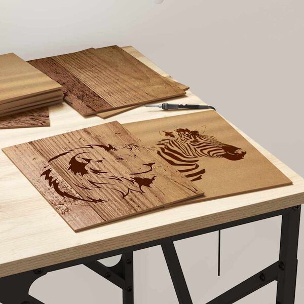 vidaXL Skreyting spj&ouml;ld 150 pcs Gamalt timbur 21 x 30 x 0,27 cm