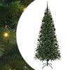 vidaXL Gervi j&oacute;latr&eacute; me&eth; 300 LED me&eth; standi Gr&aelig;nn 210 cm PE og PVC