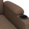 vidaXL Electric Recliner st&oacute;ll Br&uacute;nt efni