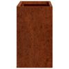 vidaXL Vegghengd Pl&ouml;ntuker 2 stk. Ry&eth;litur Corten St&aacute;l 53x10x17 cm