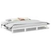 vidaXL Fj&ouml;lskyldur&uacute;mgrind Engin d&yacute;na Hv&iacute;t 270x200 cm Solid Wood Furu