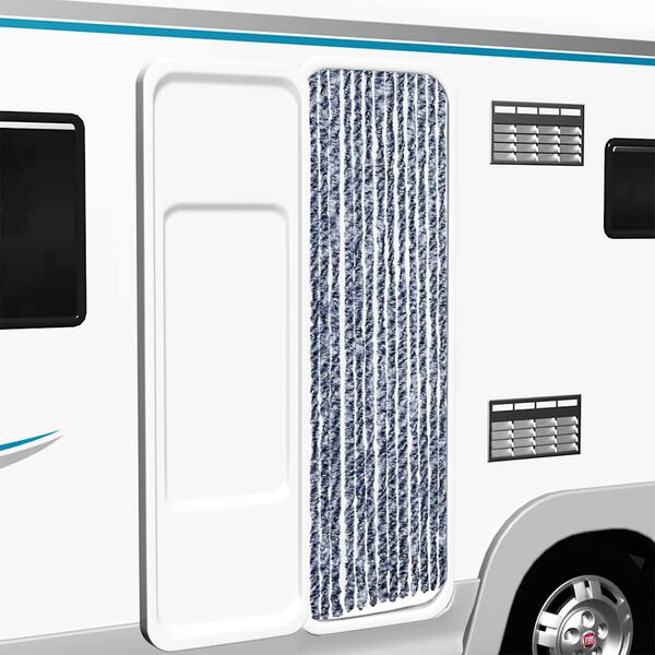 vidaXL Skord&yacute;ratjald Bl&aacute;tt og Hv&iacute;tt 56x200 cm &THORN;r&aelig;&eth;ir