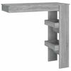 vidaXL Veggbarbor&eth; Gr&aacute;tt Sonoma 102x45x103,5 cm Samsettur Vi&eth;ur
