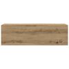 vidaXL ba&eth;herbergis veggsk&aacute;pur Artisan Oak 100x25x30 cm Hanna&eth;ur vi&eth;ur