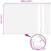 vidaXL Gir&eth;ingarp&oacute;stur Gr&aelig;nn 100 x 0,5 m (36 mm net) St&aacute;l og PVC