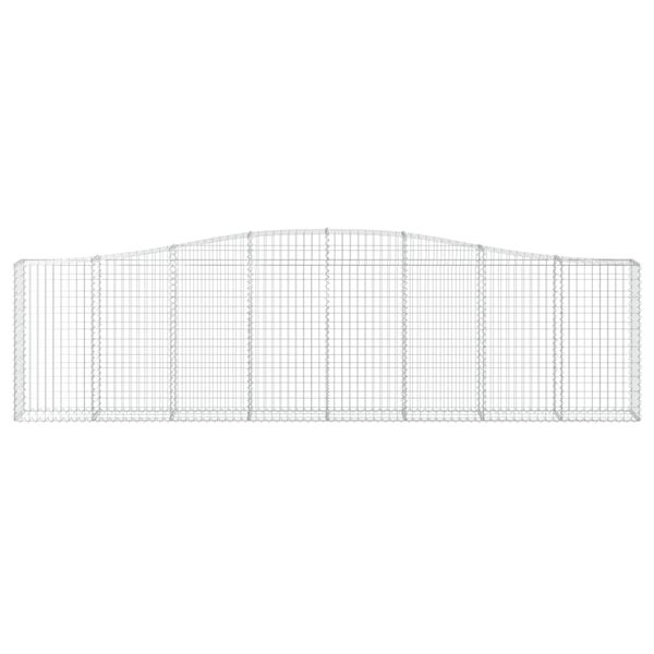 vidaXL Bogadregnir Grj&oacute;tkassar 6 stk. 400x30x100/120 cm Sinkh&uacute;&eth;a&eth; J&aacute;rn