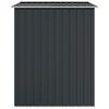 vidaXL Garðskýli Reykgrátt 205x129x183 cm Galvaniserað Stál