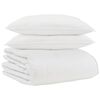 vidaXL Vetrar s&aelig;ng me&eth; kodda 3 pcs Hv&iacute;tt D&uacute;nfja&eth;rir