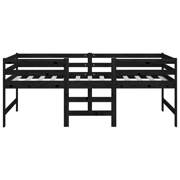 vidaXL Me&eth;alh&aacute;tt R&uacute;m Sv&ouml;rt Gegnheil Fura 90x200 cm