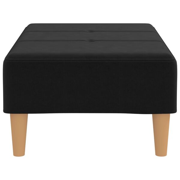 vidaXL Fótaskemill Svartur 78x56x32 cm Tauáklæði