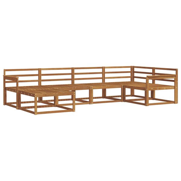 vidaXL &Uacute;ti s&oacute;fasett 6 pcs N&aacute;tt&uacute;rulegur Hrein akas&iacute;utr&eacute;