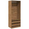 vidaXL Fatask&aacute;pur Listamannseikarlitur 80x50x200 Samsettur Vi&eth;ur
