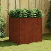 vidaXL Gr&oacute;&eth;urker 80x80x80 cm Corten St&aacute;l