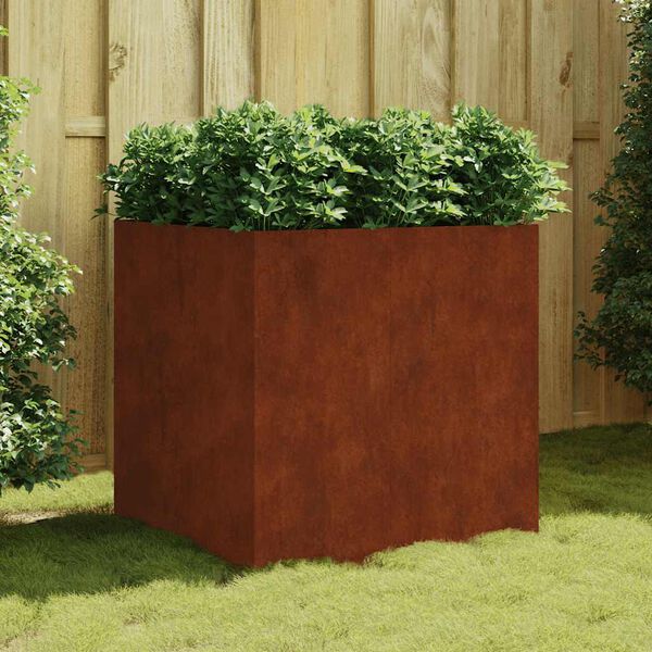 vidaXL Gr&oacute;&eth;urker 80x80x80 cm Corten St&aacute;l