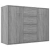 vidaXL Skenkur Gr&aacute;r Sonoma 88x30x65 cm Samsettur Vi&eth;ur